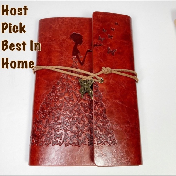 Other - Genuine Tooled Leather Premium Journal Butterflies